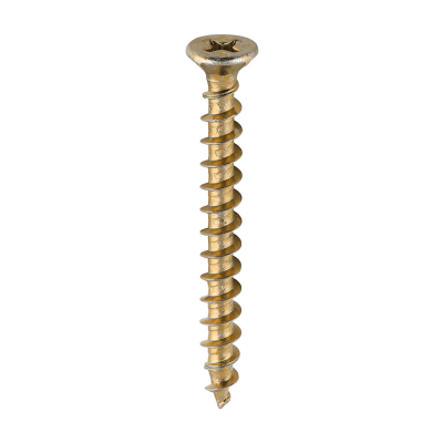 4.3x40 Unreinforced Frame Screw Zinc & Yellow Timco 200 Range Pack 1000