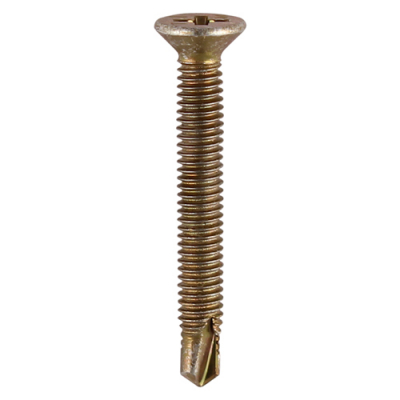 M4x16 Reinforced Frame Screw Zinc & Yellow Plated Timco 150 Range Pack 1000