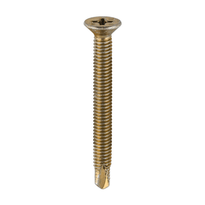 M4x38 Reinforced Frame Screw Zinc & Yellow Plated Timco 150 Range Pack 500