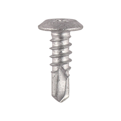 4.8x16 Phillips Low Profile Pan Exterior S/D Screw Steel/Silver Pack 500