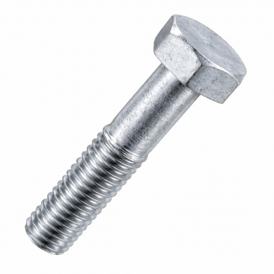 M8x75 Hex Bolt DIN 931 Hot Dipped Galvanised Gr.8.8 Pack 100