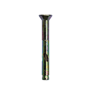 D10x75 Countersunk Sleeve Anchor M8 Grip 38mm Zinc & Yellow Plated JCP Ankerit Pack 50