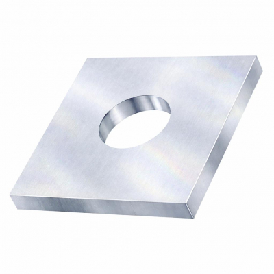 M12x40x3 Square Plate Washer DIN 436 Zinc Plated Pack 100