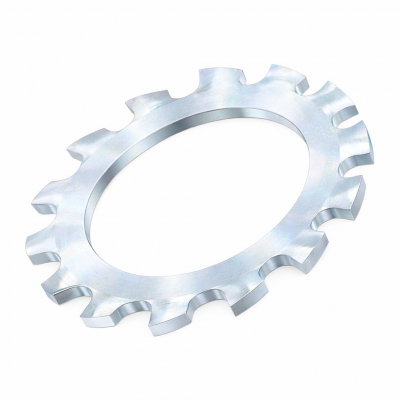 M12 External Shake Proof T-lock Washer DIN 6797A Zinc Plated Pack 1000