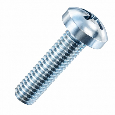 M2x6 Pozi Pan Screw DIN 7985 Zinc Plated Pack 2000