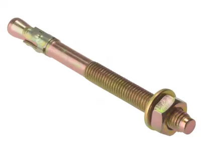 M20x220 Through Anchor Zinc & Yellow Plated Forgefix Pack 5