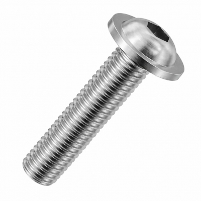 M10x65 Socket Flanged Dome Screw DIN 7380 A2 Pack 50