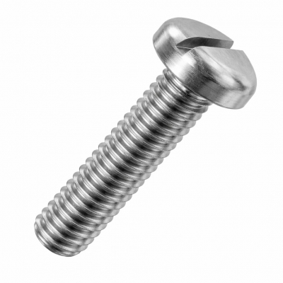 M10x60 Slotted Pan Screw DIN 85 A4 Pack 100