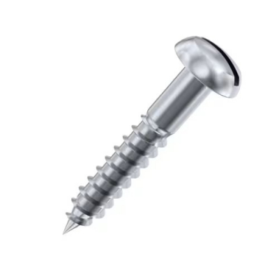 2.5x25 Slotted Round Woodscrew A2 Pack 500