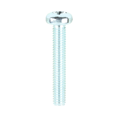 M4x25 Pozi Pan Screw DIN 7985 Zinc Plated Pack 100