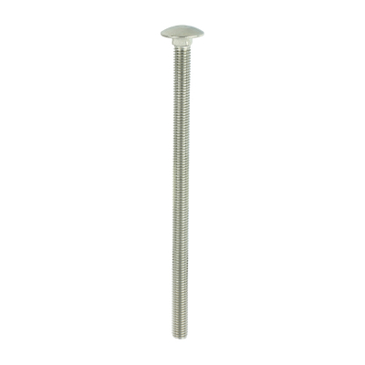 M8x150 Carriage Bolt DIN 603 A2 Pack 5