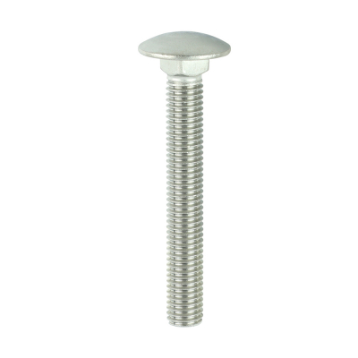 M10x75 Carriage Bolt DIN 603 A2 Pack 5