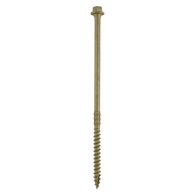 6.7x150 Hex Countersunk Timber Screw Green Pack 4