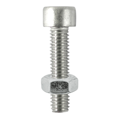 M8x20 Socket Capscrew & Nut DIN 912 A2 Pack 4