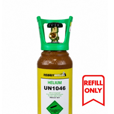 Hobbyweld Helium Original (Small) Cylinder UN 1046 Class 2.2 Refill