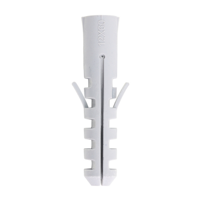 12x60 Type E Wall Plug Nylon Grey Pack 50
