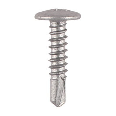 4.8x22 Phillips Low Profile Wafer Exterior S/D Screw Steel/Silver Pack 200