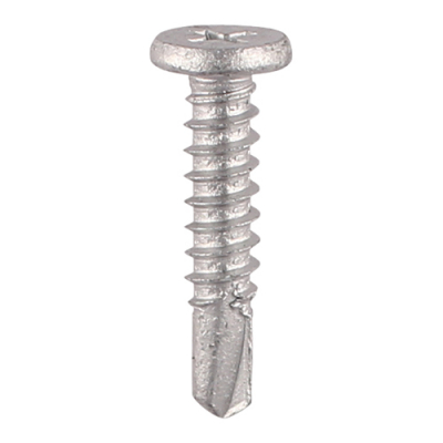 5.5x19 Phillips Low Profile Pancake Exterior S/D Screw Steel/Silver Pack 500