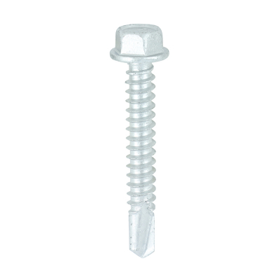 5.5x38 Hex Metal to Light Section S/D Exterior Screw Bi Metal/Silver Pack 100