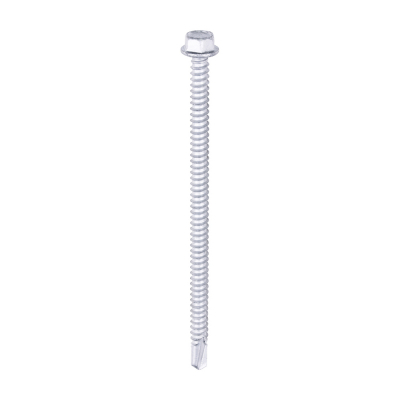 5.5x100 Hex Metal to Light Section S/D Exterior Screw Bi Metal/Silver Pack 100