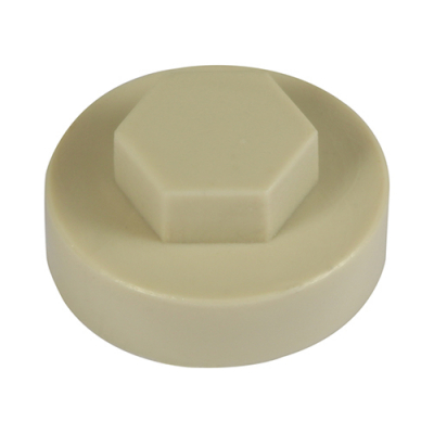 16 Hex Head Cover Cap Beige Pack 1000