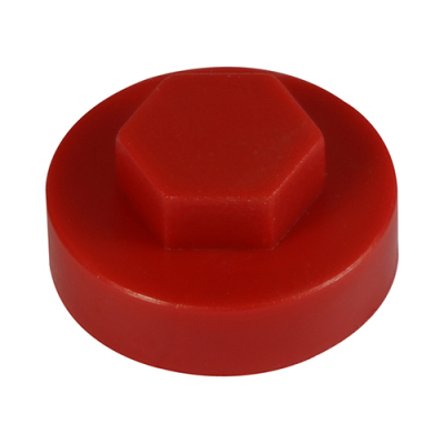 16 Hex Head Cover Cap Flame Red Pack 1000