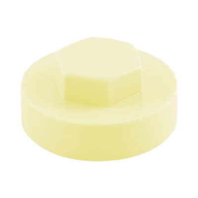 16 Hex Head Cover Cap White (Creamy) Pack 1000
