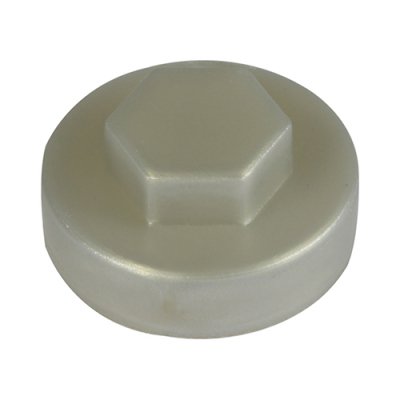 16 Hex Head Cover Cap Metallic Silver Pack 1000