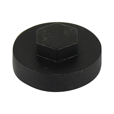 19 Hex Head Cover Cap Black Pack 1000