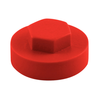 19 Hex Head Cover Cap Poppy Red Pack 1000