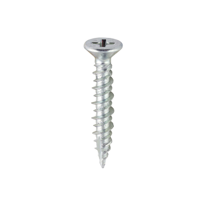 4.3x25 Unreinforced Frame Screw Zinc Plated Timco 100 Range Pack 1000
