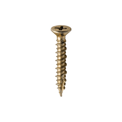 4.3x25 Unreinforced Frame Screw Zinc & Yellow Timco 100 Range Pack 1000