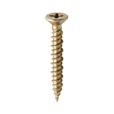 4.3x30 Unreinforced Frame Screw Zinc & Yellow Timco 100 Range Pack 1000