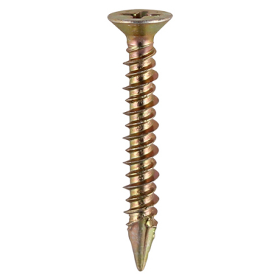 4.3x40 Unreinforced Frame Screw Zinc & Yellow Timco 100 Range Pack 1000