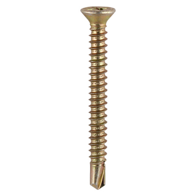 3.9x16 Reinforced Frame Screw Zinc & Yellow Plated Timco 120 Range Pack 1000