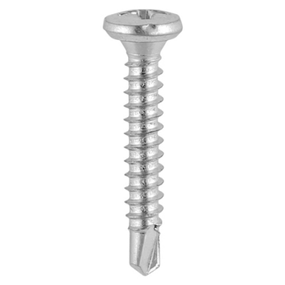 4.8x23 Friction Stay Screw 410 Stainless Steel & Silver Organic Timco 135/141 Range Pack 1000