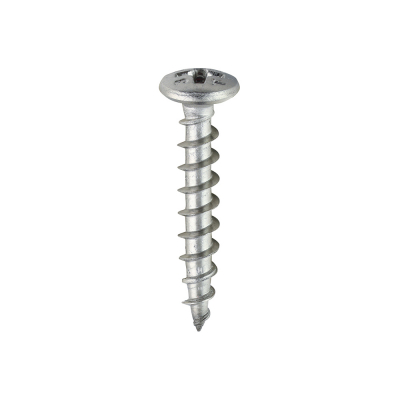 4.3x25 Friction Stay Screw 410 Stainless Steel & Silver Organic Timco 211 Range Pack 1000
