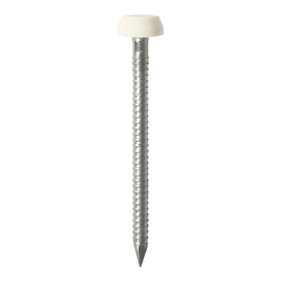 25x2.1 Polymer Headed Pin A4 White (Head Diameter 6.2) Pack 64