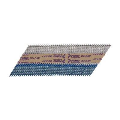 2.8x63 Collated Round Angled Ring Nail Galvanised+ & 1CFC Fuel Cell Paslode IM360Ci Pack 1100