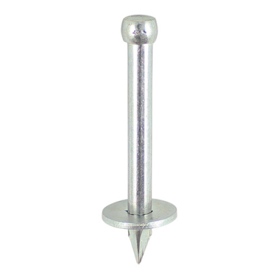 3.70x35 Washered Masonry Nail Zinc Plated Timco Pack 100