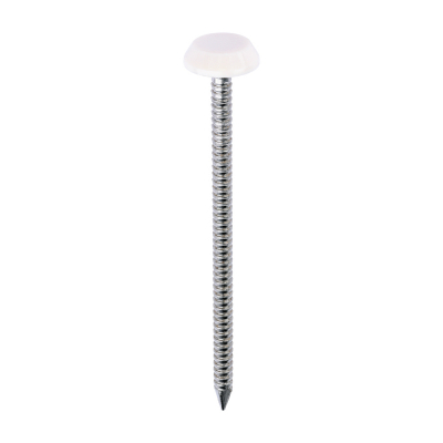 65x3.2 Polymer Headed Nail A4 (Head Diameter 12) Cream Pack 100