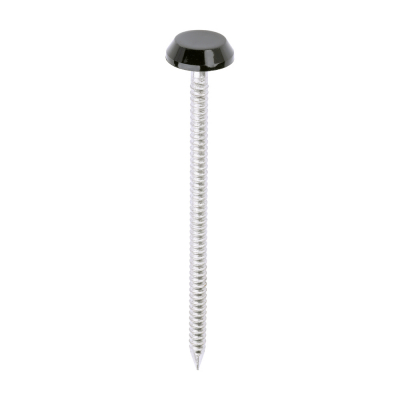 65x3.2 Polymer Headed Nail A4 (Head Diameter 12) Black Pack 100
