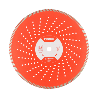 350x20 Premium Continuous Diamond Disc Cutter Blade
