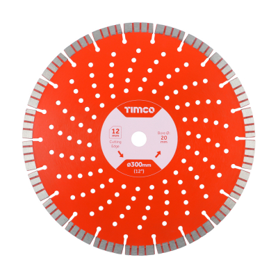 300x20.0 Premium Segmented Diamond Disc Cutter Blade