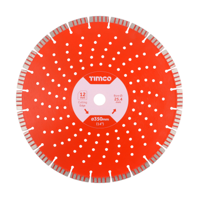 350x25.4 Premium Segmented Diamond Disc Cutter Blade