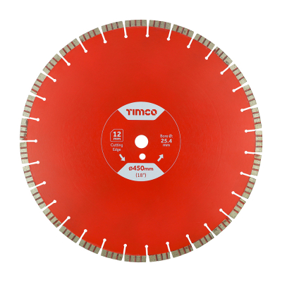 450x25.4 Premium Segmented Diamond Disc Cutter Blade