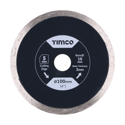 100x16.0 Tile & Ceramic Continuous Diamond Blade