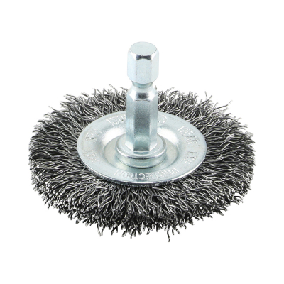 50 Drill Crimped Steel Wire Wheel Brush Timco Ea