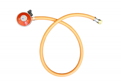 27mm Clip On Propane Regulator & 1Metre Hose Kit & 5/8" BSP Right Hand Nut