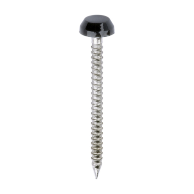 30x2.1 Polymer Headed Pin A4 Anthracite Grey (Head Diameter 6.2) Pack 250